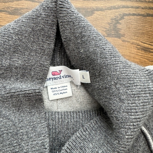 VINEYARD VINES Turtle neck Sweater Women's size LARGE two tone - Picture 4 of 6